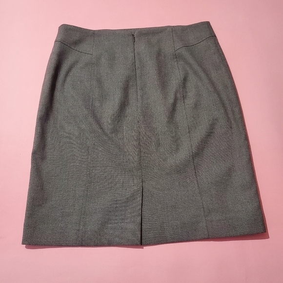 Halogen Grey Pencil Skirt Work Professional Basic - Picture 3 of 3